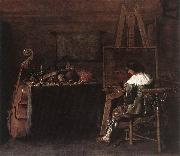 POT, Hendrick Gerritsz The Painter in his Studio sg oil painting artist